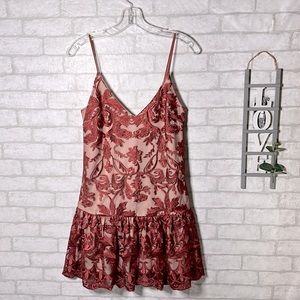 Charlotte Russe embroidered dress size XS